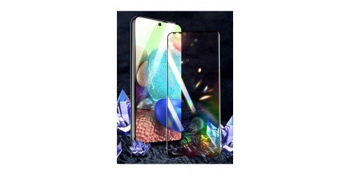 Galaxy A35 JoieCreatif Kenarları Kırılmaya Dayanıklı Cam Ekran Koruyucu-Siyah