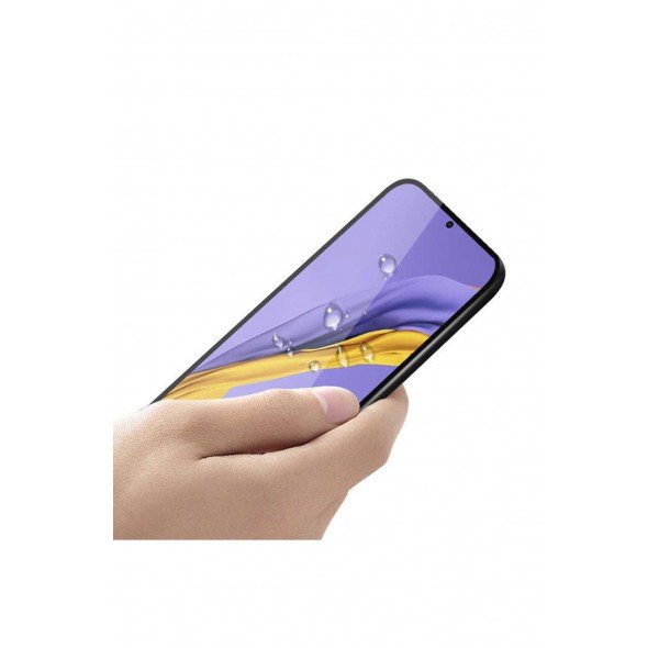 Galaxy A35 JoieCreatif Kenarları Kırılmaya Dayanıklı Cam Ekran Koruyucu-Siyah