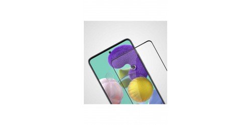 Galaxy A35 JoieCreatif Kenarları Kırılmaya Dayanıklı Cam Ekran Koruyucu-Siyah