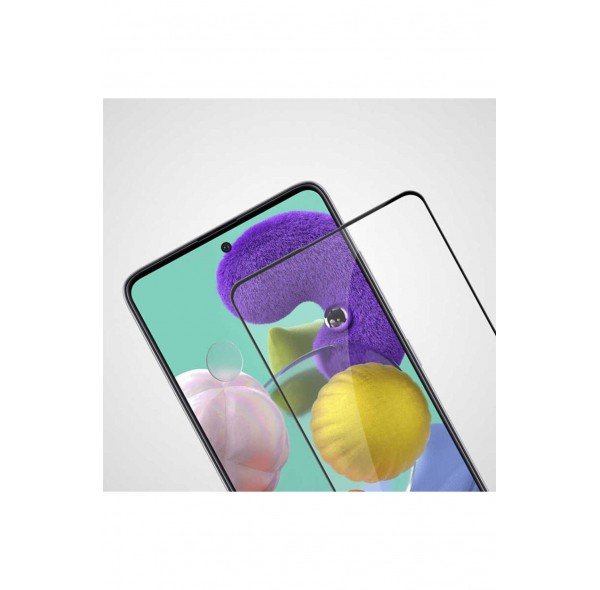 Galaxy A35 JoieCreatif Kenarları Kırılmaya Dayanıklı Cam Ekran Koruyucu-Siyah