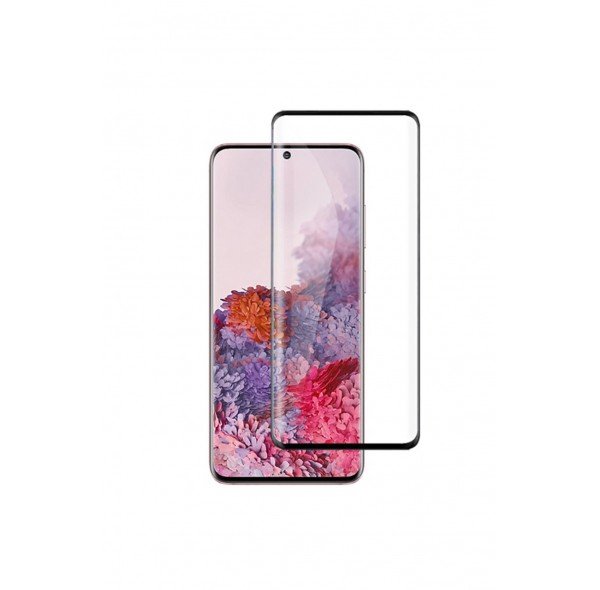 Galaxy A35 JoieCreatif Kenarları Kırılmaya Dayanıklı Cam Ekran Koruyucu-Siyah