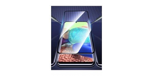Galaxy A35 JoieCreatif Kenarları Kırılmaya Dayanıklı Cam Ekran Koruyucu-Siyah