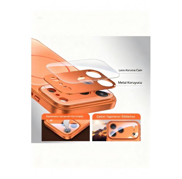 Apple iPhone 16 Pro Max Uyumlu Kılıf 17 Pro Max Görünümlü Tasarım MagSafe'li Kamera Korumalı Kapak