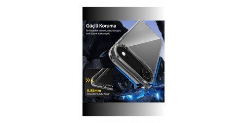 Apple iphone 17 Air Uyumlu Ince Şefaf Kamera Çerçeve Koruyucu Telefon Kılıfı
