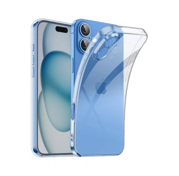İphone 16 Plus İnce Şefaf Kamera çerçeve koruyucu Kılıf