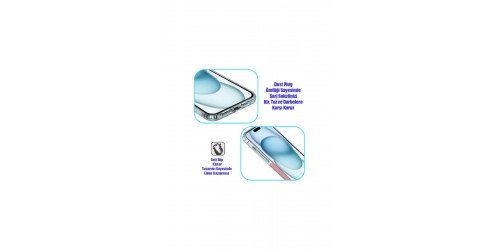 İphone 16 İnce Şefaf Kamera çerçeve koruyucu Kılıf