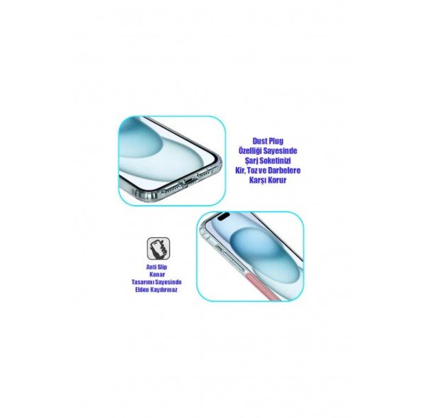 İphone 16 İnce Şefaf Kamera çerçeve koruyucu Kılıf
