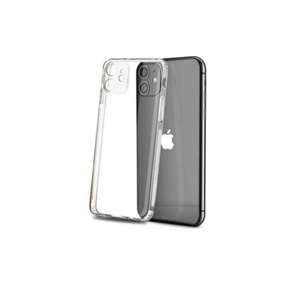 İphone 11 İnce Şefaf Kamera çerçeve koruyucu Kılıf