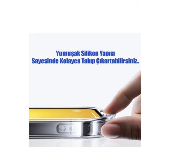 İphone 14 Pro Ince Kamera Çerçeve Koruyucu Şefaf Kılıf