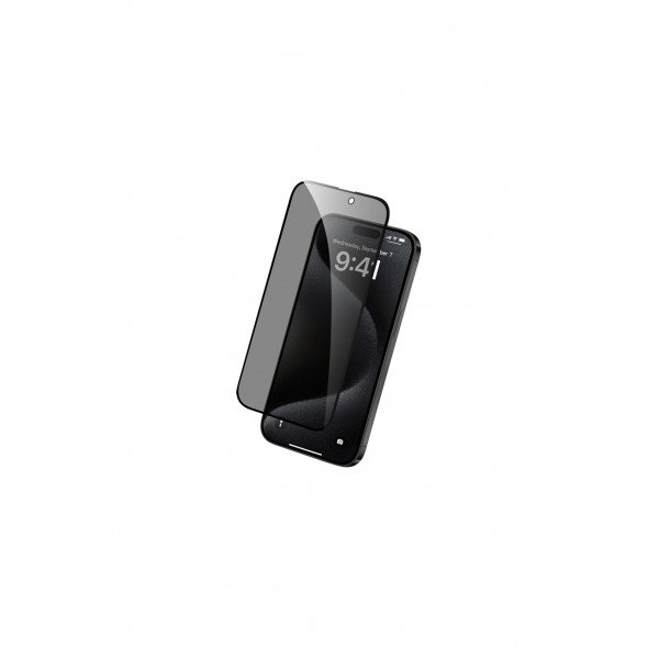 Apple iPhone 16 PLUS Hayalet Privacy Temperli Cam Ekran