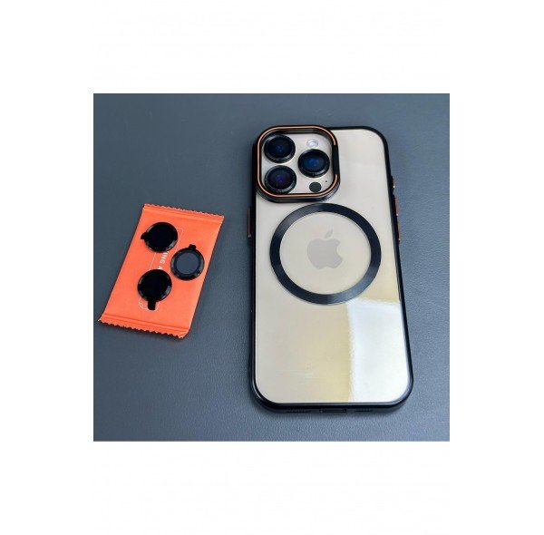 İPHONE 16 PRO MAX METAL ÇERÇEVELİ KAMERA LENSLİ VE STANDLI PREMİUM KILIF