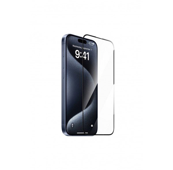 Apple iPhone 16 Kenarları Kırılmaya Dayanıklı Cam Ekran Koruyucu