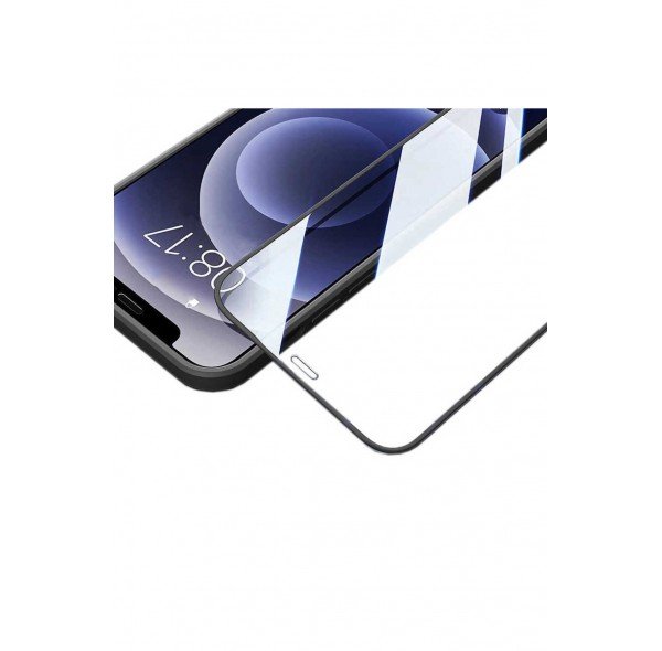 Apple iPhone 12 Kenarları Kırılmaya Dayanıklı Cam Ekran Koruyucu
