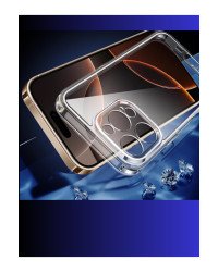 İphone 16 Pro Max Uyumlu Ince Şefaf Kamera Çerçeve Koruyucu Telefon Kılıfı