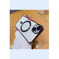 iPhone 11 Magsafe Destekli 360 Koruma & Kamera Lens Koruyuculu Premium Şeffaf Kılıf