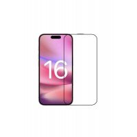 Apple iPhone 16 Kenarları Kırılmaya Dayanıklı Cam Ekran Koruyucu