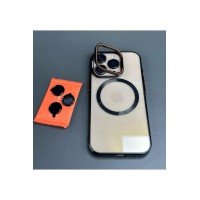 İPHONE 16 PRO MAX METAL ÇERÇEVELİ KAMERA LENSLİ VE STANDLI PREMİUM KILIF