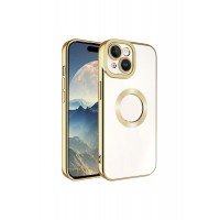 Apple iPhone 15 Kılıf Kamera Korumalı Logo Gösteren Kapak