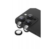 Apple iPhone 15 PRO MAX Safir Kamera Lens Koruyucu SİYAH