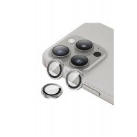 Apple iPhone 15 PRO MAX Safir Kamera Lens Koruyucu TİTANYUM