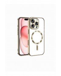 İPHONE 16 Pro Max Magsafe Destekli 360 Koruma & Kamera Lens Koruyuculu Premium Şeffaf Kılıf