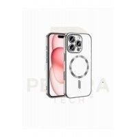 İPHONE 15 Pro Max Magsafe Destekli 360 Koruma & Kamera Lens Koruyuculu Premium Şeffaf Kılıf