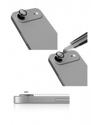 iPhone 17 Air Uyumlu Kamera Safir Lens Koruyucu [İnce Seri] 9H Temperli Cam Çizilmez Tam Koruma